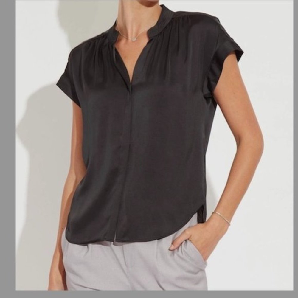 The Reset R Label Silky Cap Sleeve Blouse Size L